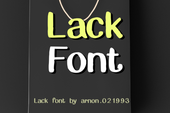 Lack Font — A Cute Display Typeface for Creative Projects
