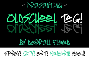 Oldschool Tag: The Graffiti Font That Grabs Attention